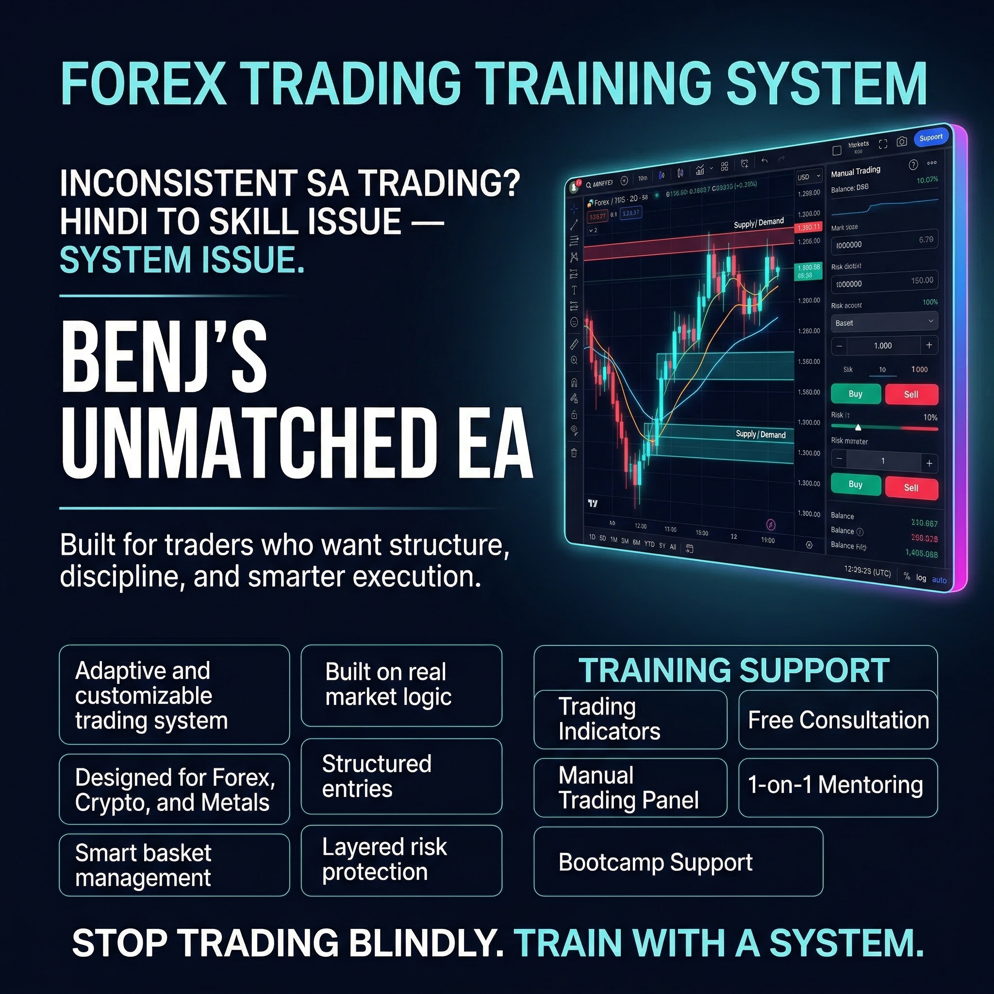BENJ Trading Community Facebook ad