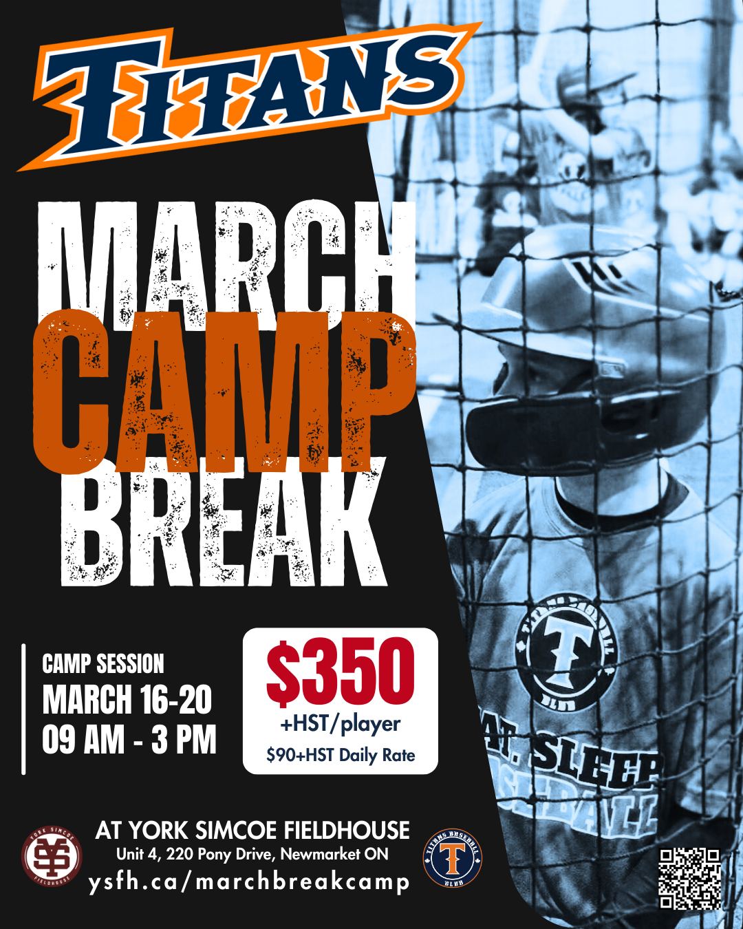 Titans Baseball Club Facebook ad