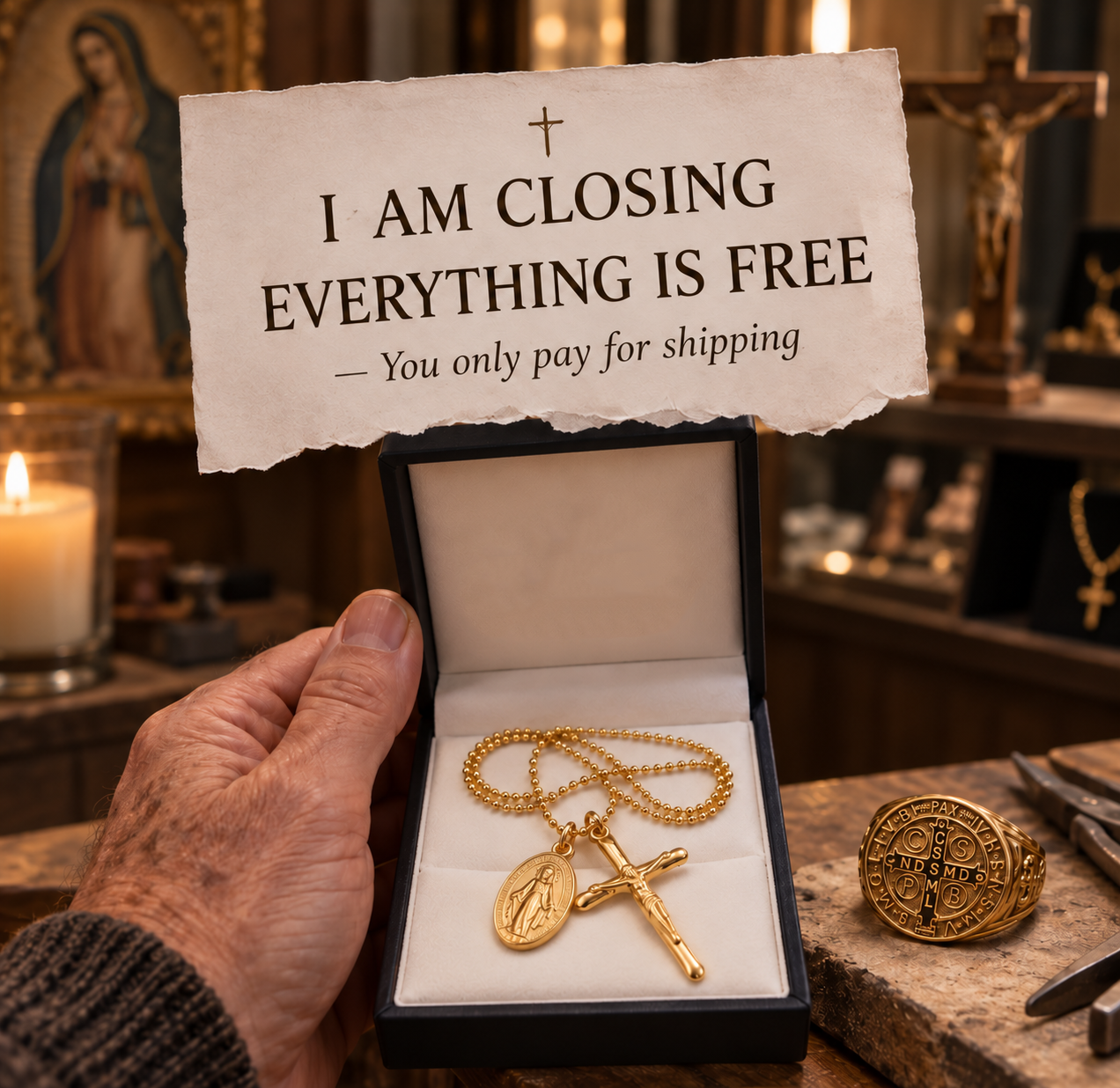 The Heavenly Facebook ad: All Products Free