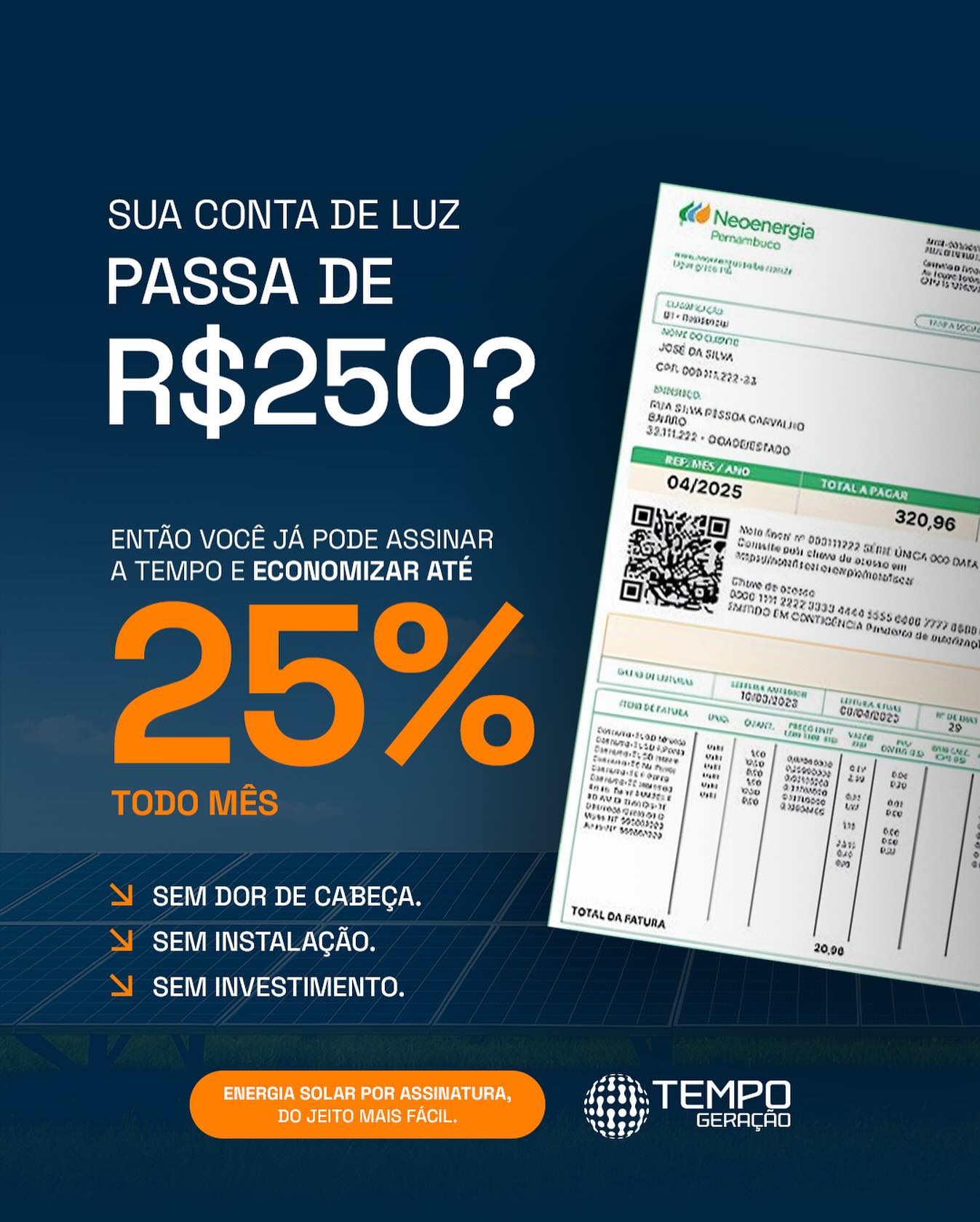 Tempo Geração Facebook ad