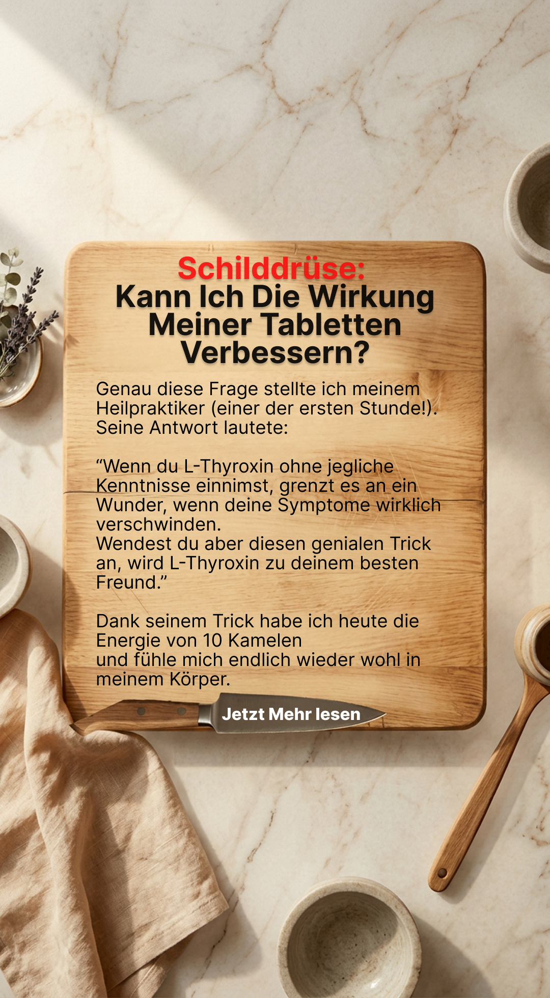 Mission Schilddrüse Facebook ad