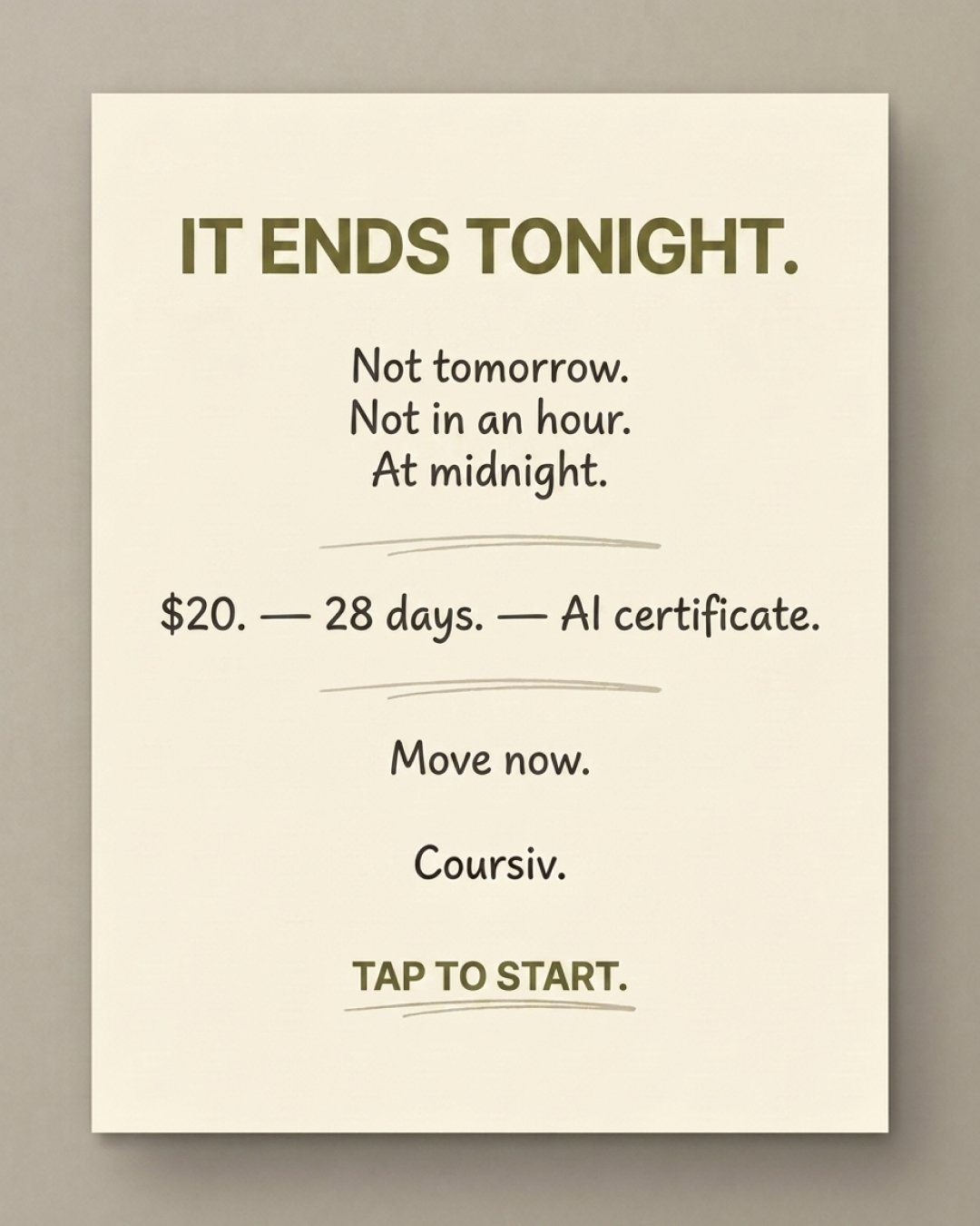 Coursiv Facebook ad
