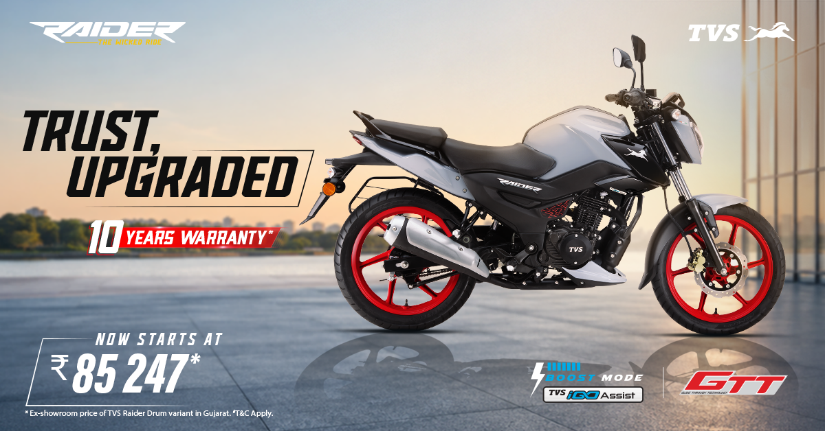 TVS Raider Facebook ad