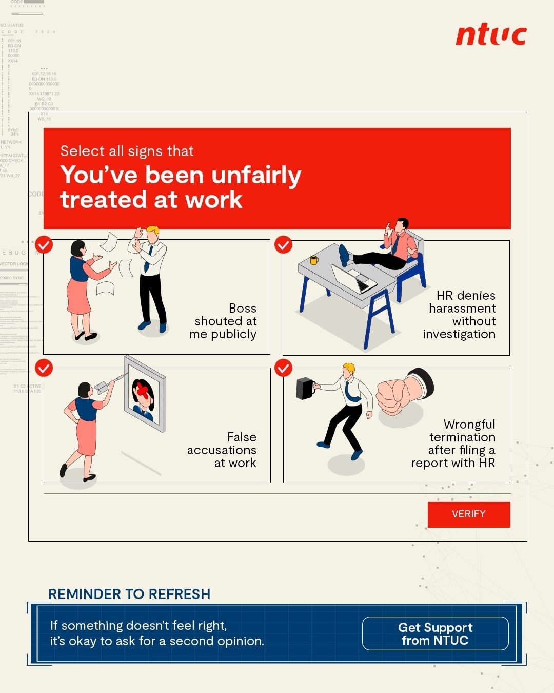 NTUC Singapore Facebook ad: Are these incidences just part of the job…