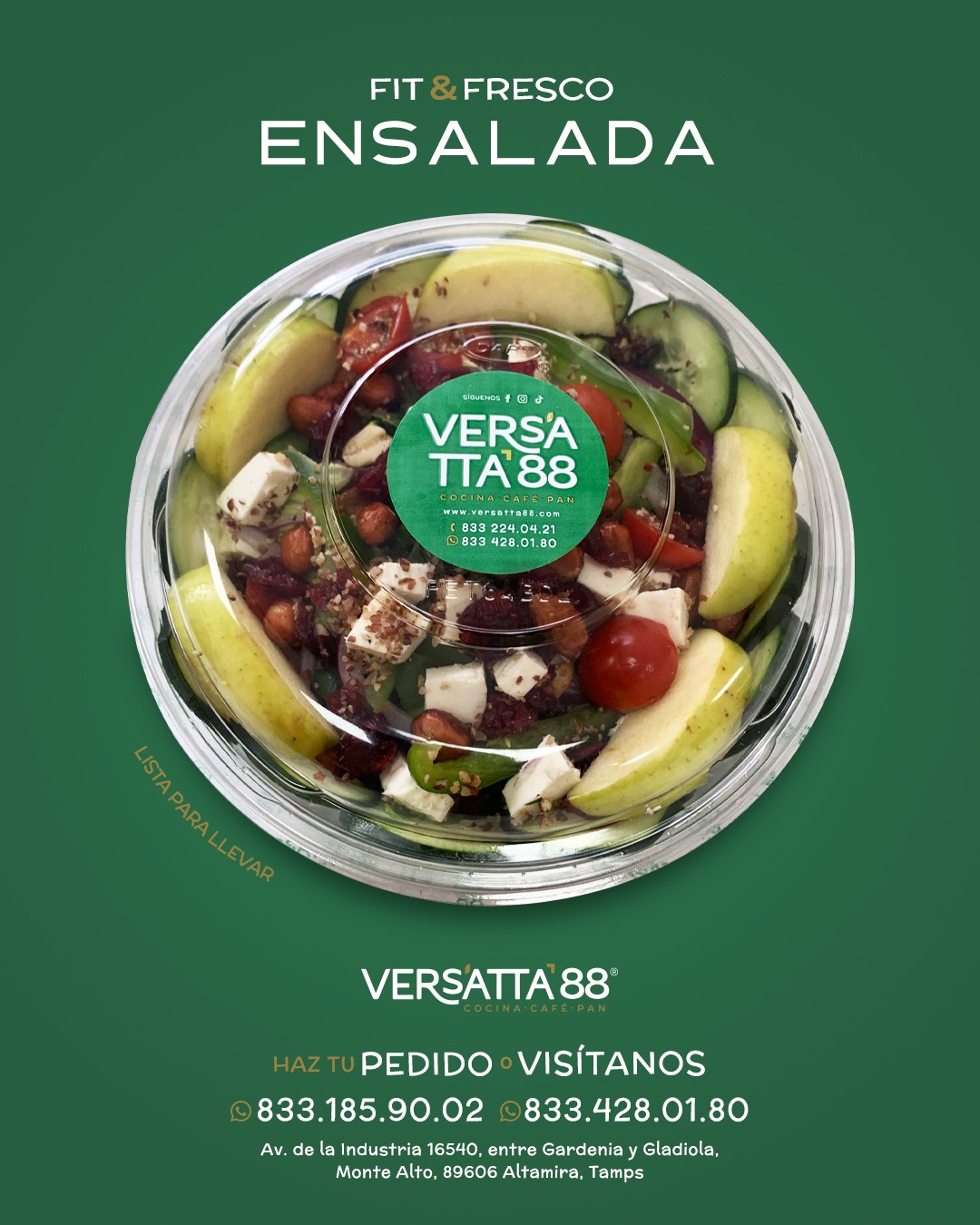 Versatta 88 Restaurante, Cafetería,  Panadería Facebook ad