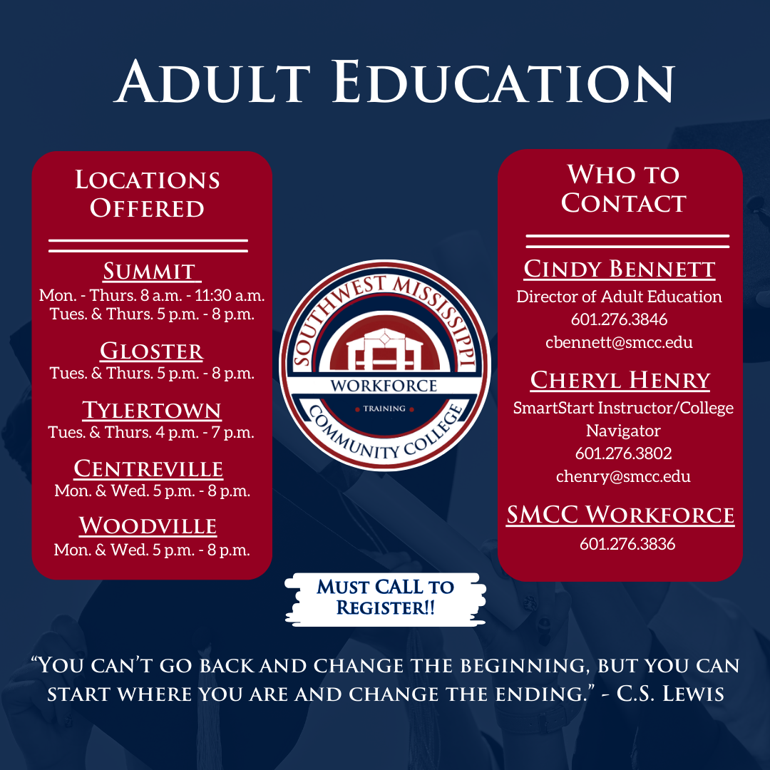 Southwest Mississippi Community College Workforce Facebook ad: Whether you’re starting fresh or upgrading your skills…