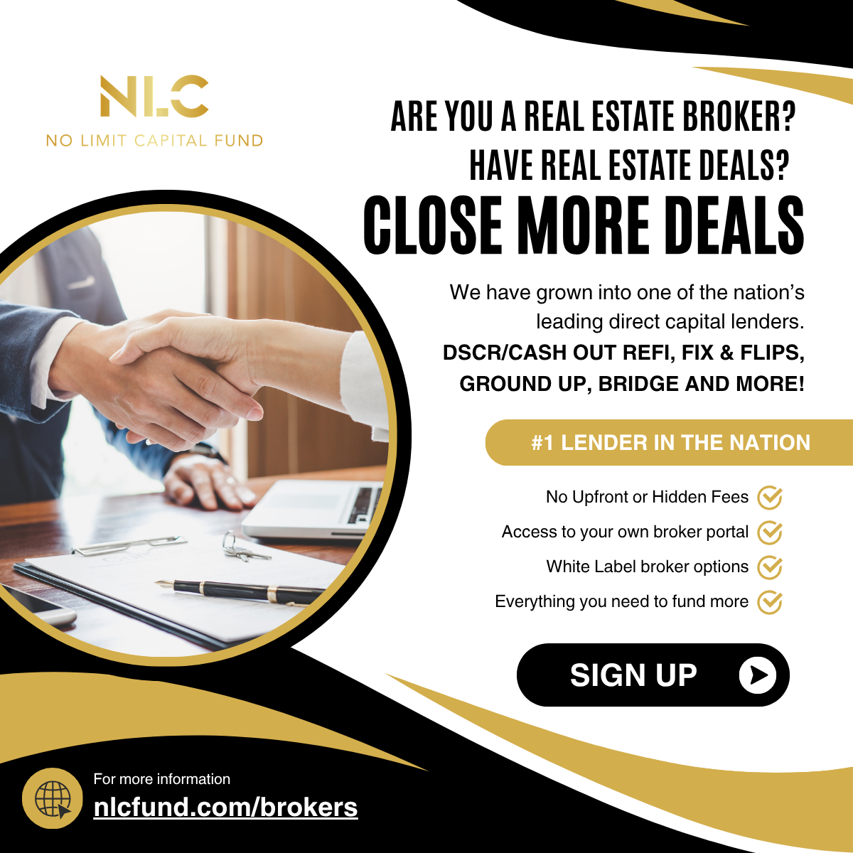 No Limit Capital Facebook ad: Partner With a Direct Private Lender