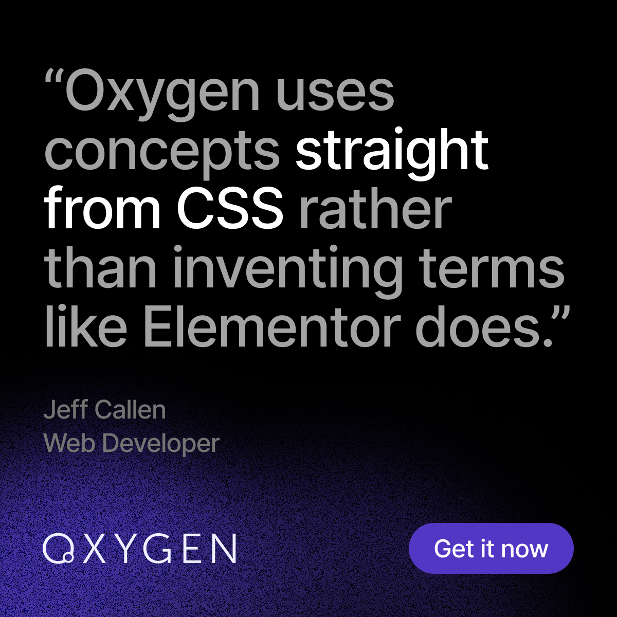 Oxygen Builder Facebook ad from Jun 29, 2025