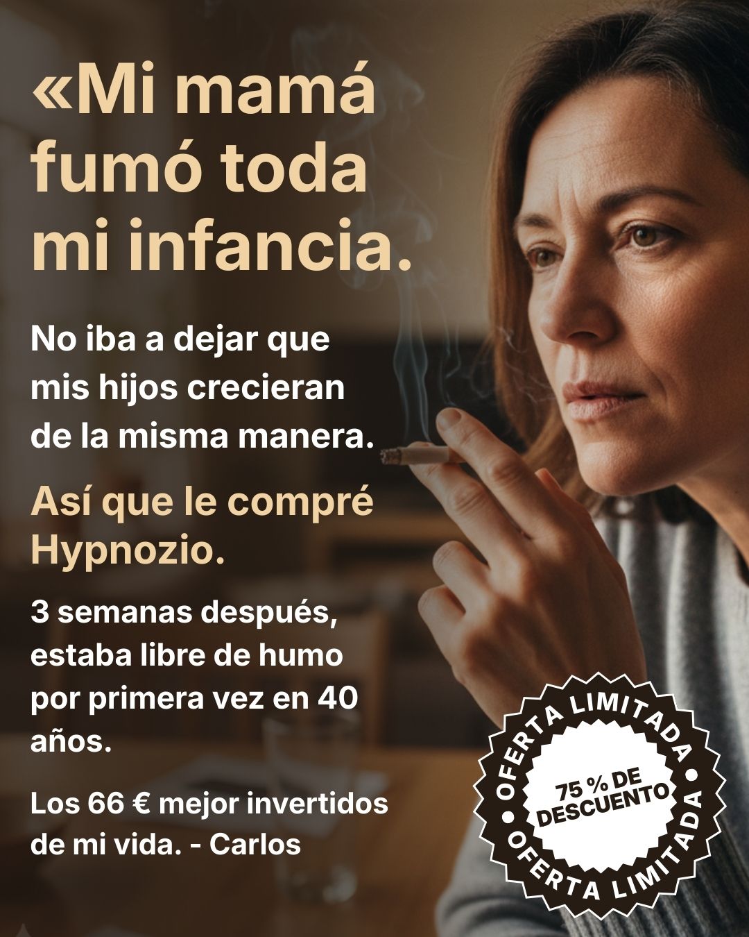 Dr. Claire Bernard Facebook ad: Deja de fumar de una forma que de verdad resulta fácil