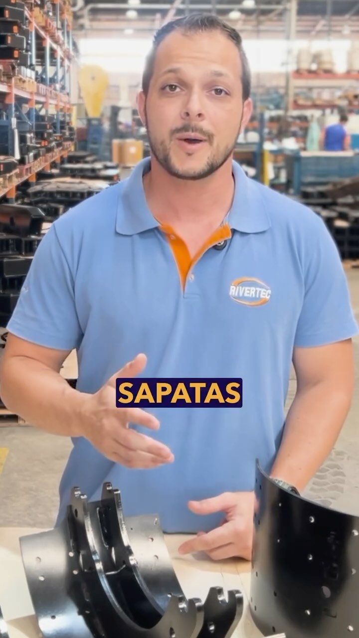 Metalúrgica Rivertec Facebook ad: Apresentamos a nova linha de sapatas de freio…