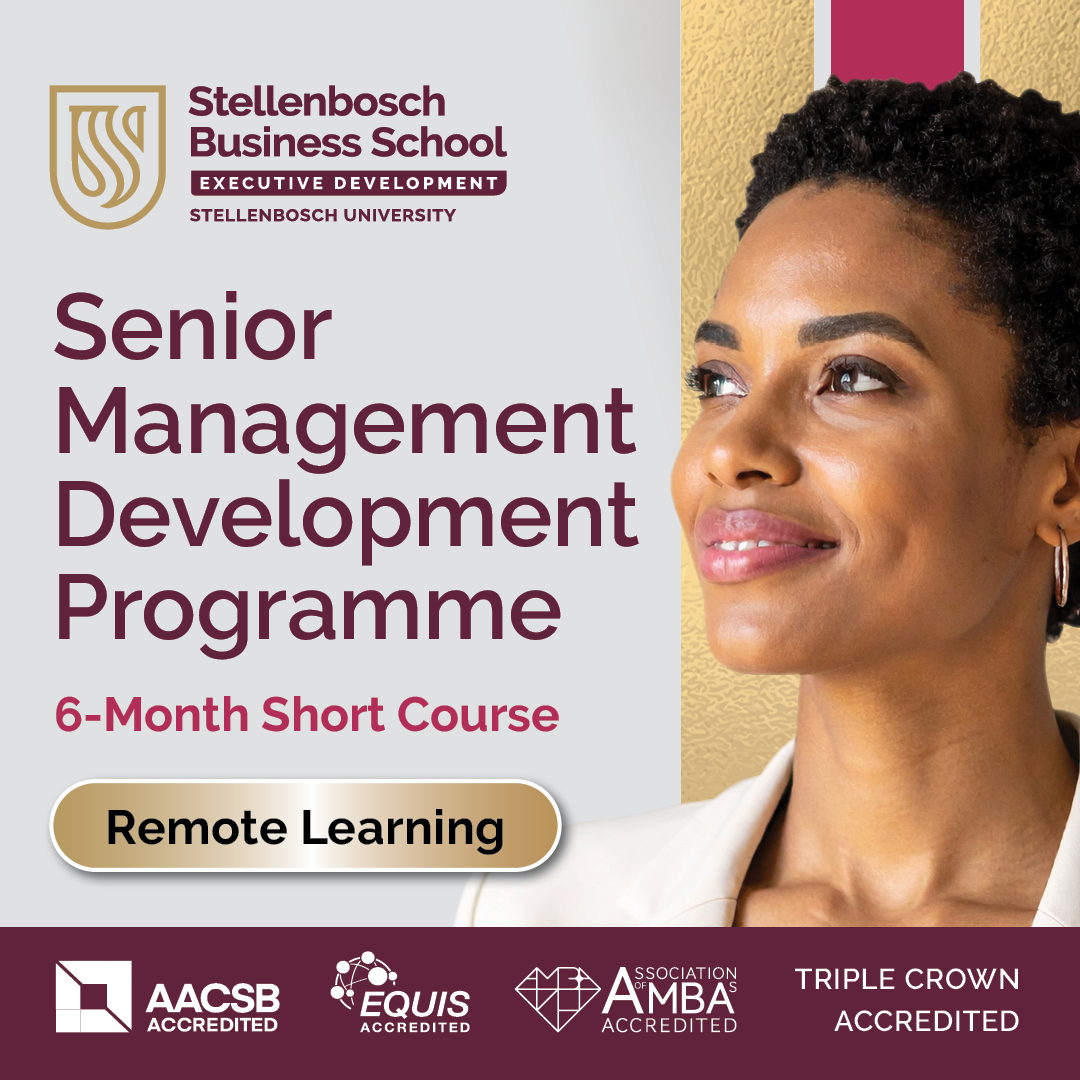 Stellenbosch Business School Executive Development Facebook ad