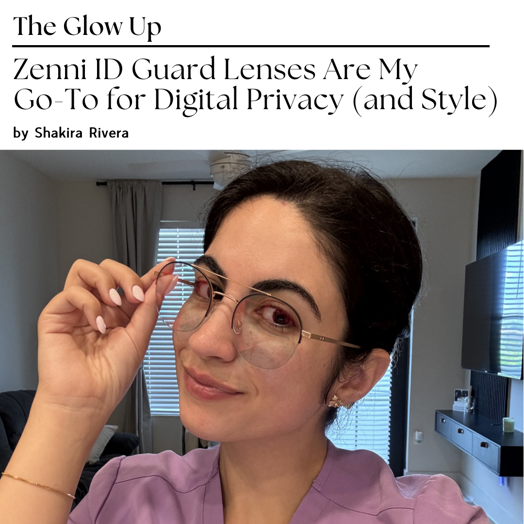 The Glow Up Facebook ad: My Go-Lenses To for Digital Privacy (and Style)