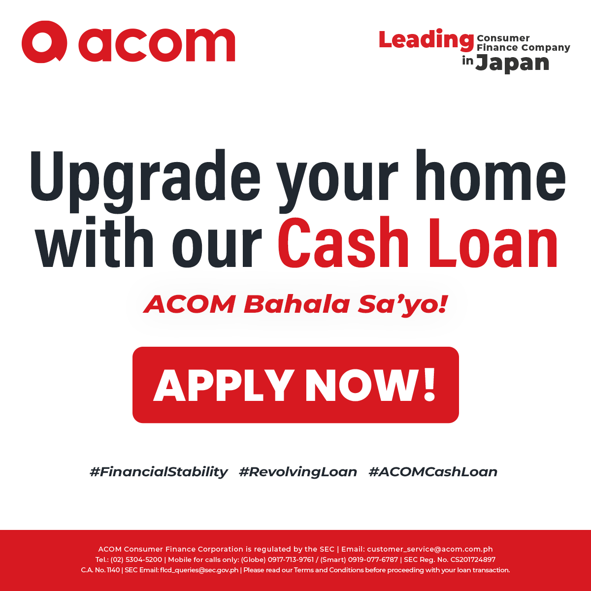 ACOM Consumer Finance Corporation Facebook ad