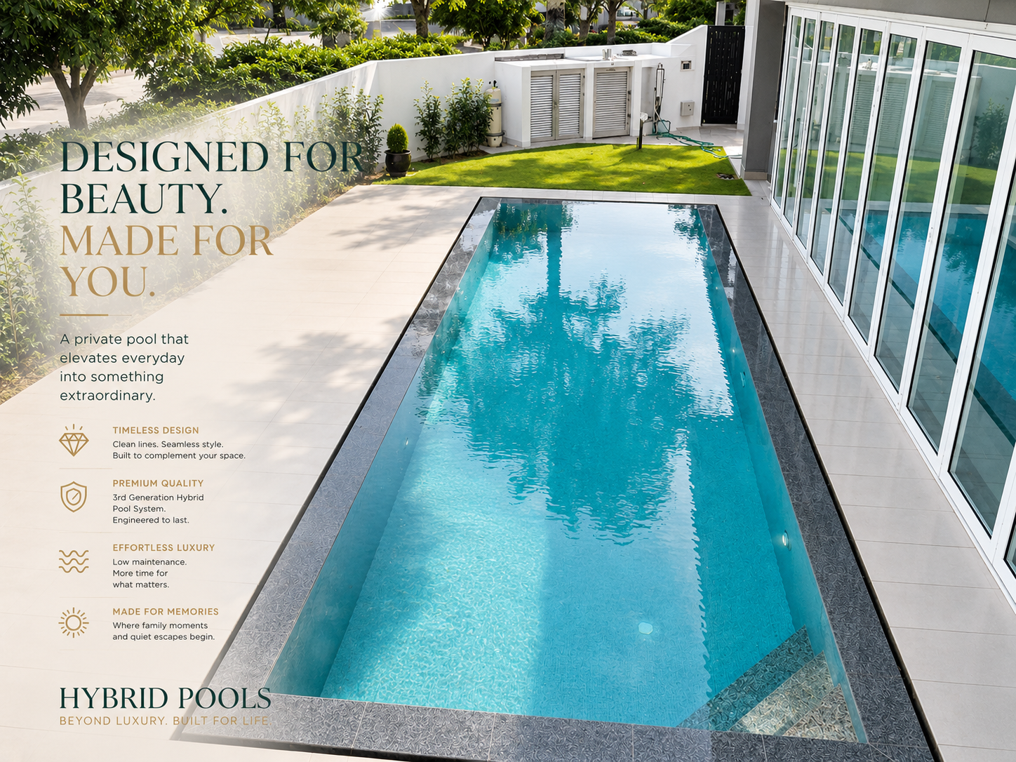 Hybrid Pools Malaysia Facebook ad: Build Your Dream Pool in Just 21 Days