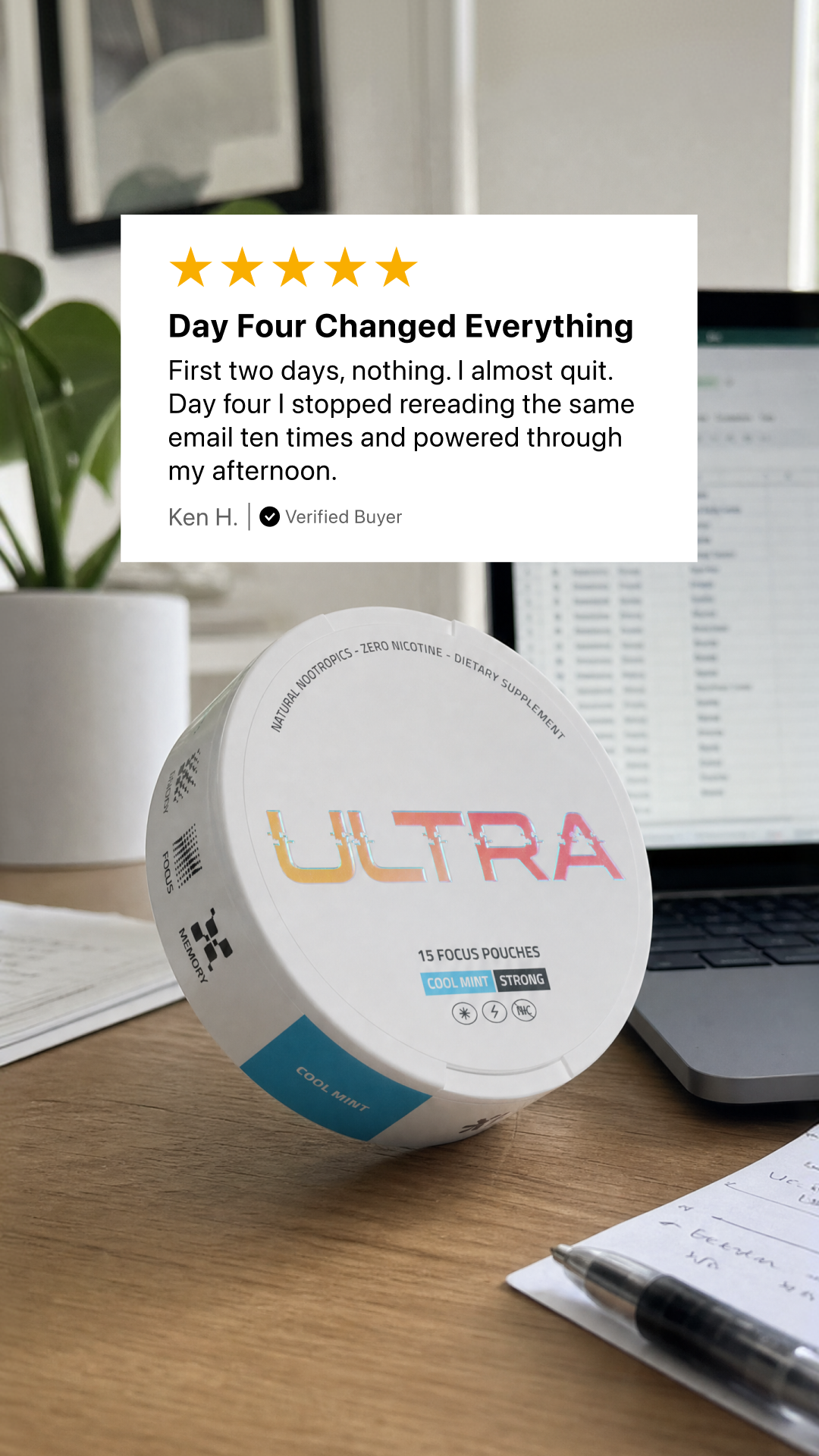 Ultra Pouches Facebook ad