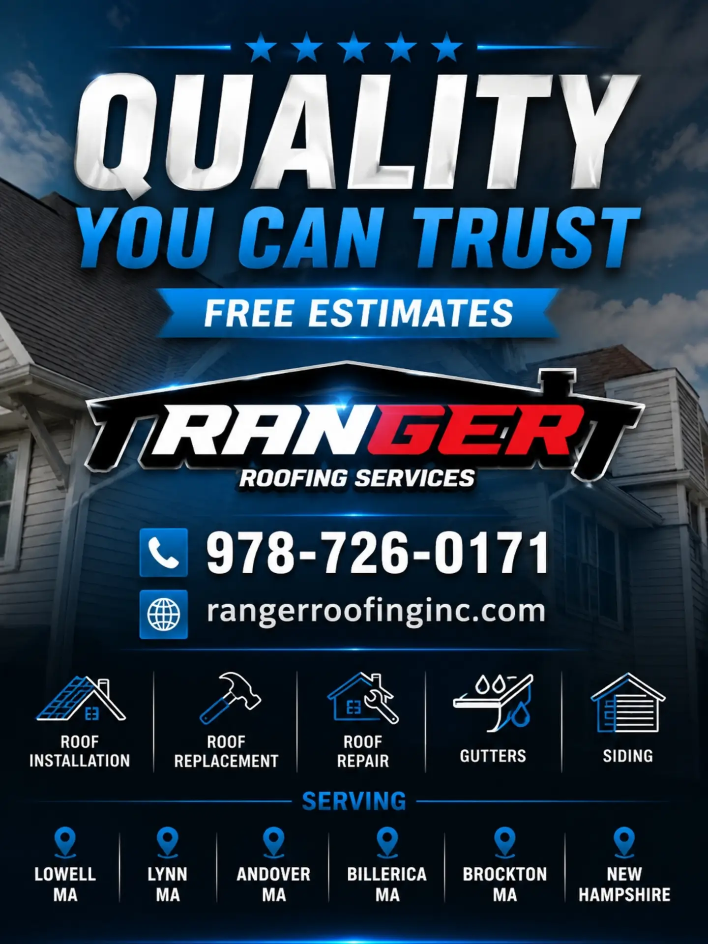 Ranger Roofing Services Facebook ad