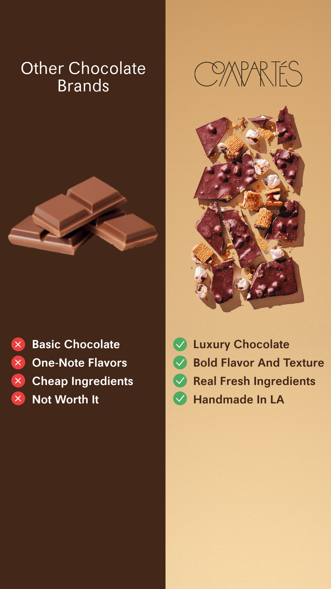 Compartes Chocolate Facebook ad