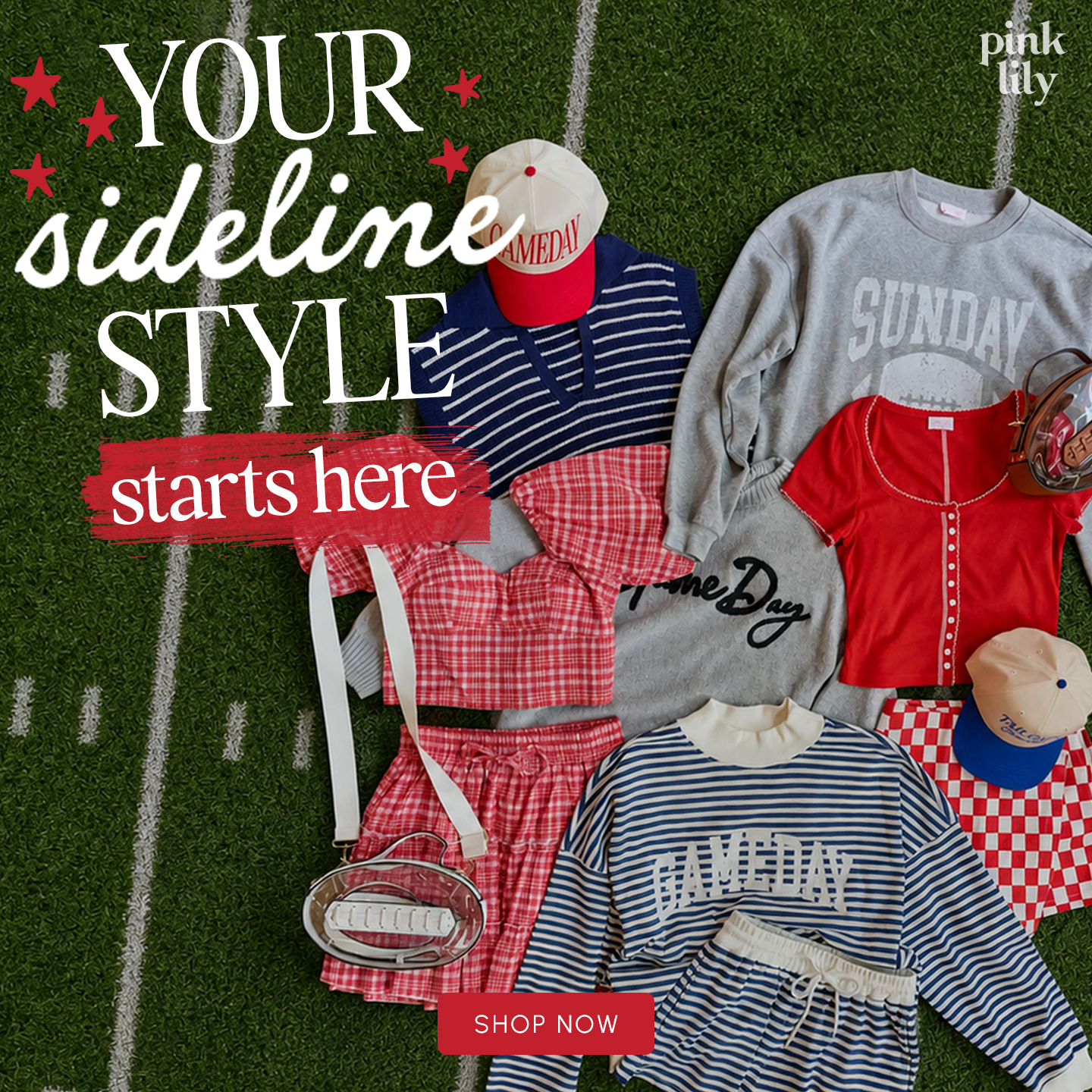 Pink Lily Facebook ad: The Gameday Edit