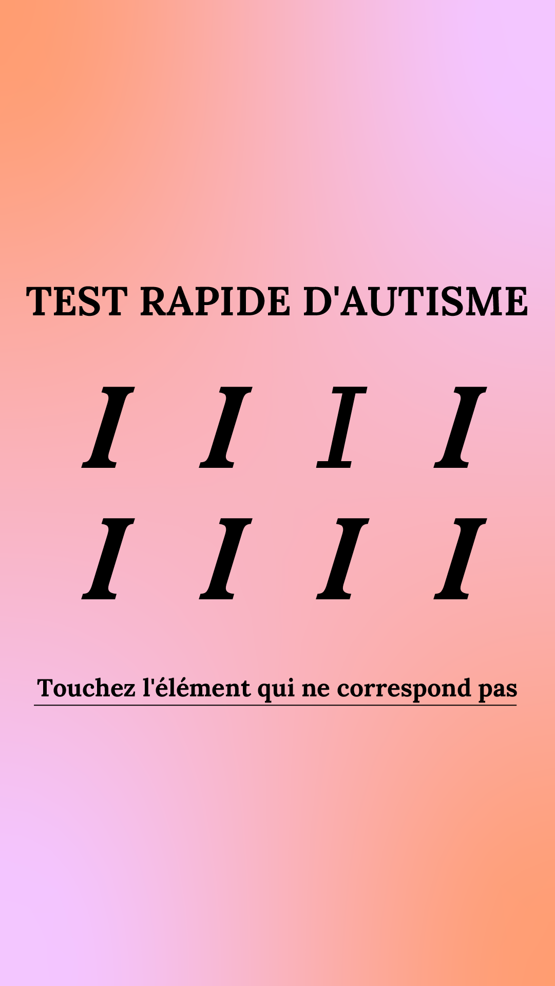 International IQ test Facebook ad