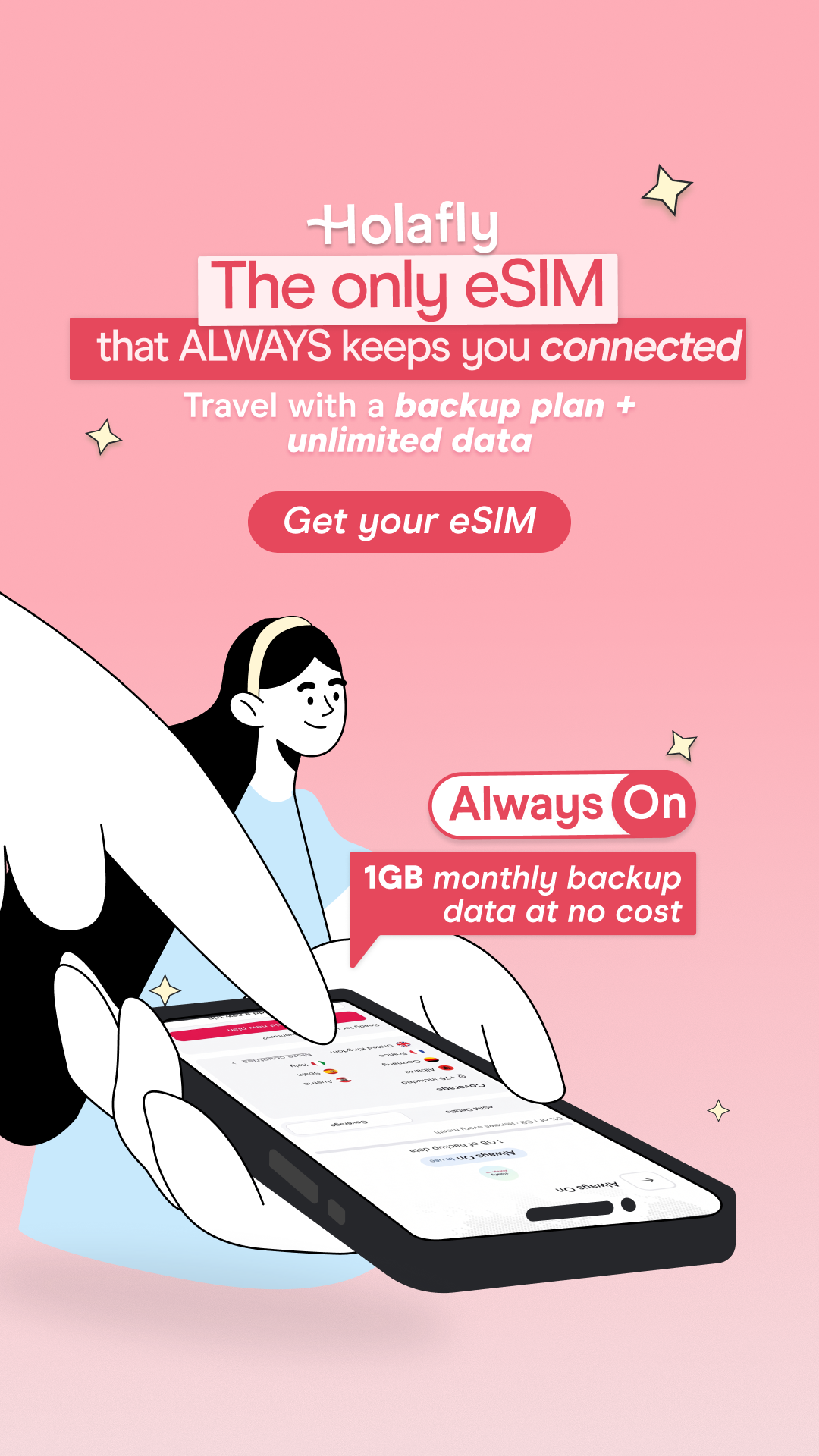Holafly - English Facebook ad