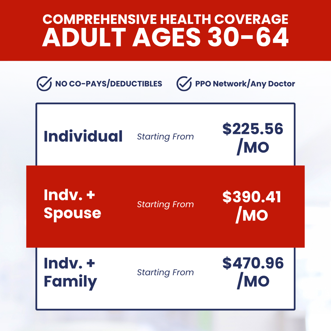 Health First Insurance Pros Facebook ad: Comprehensive Health Plans
