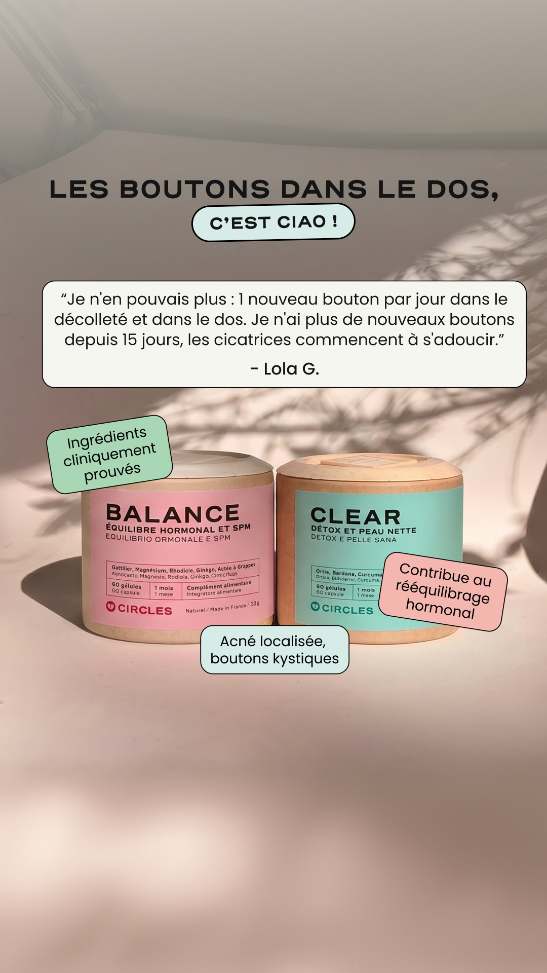 Circles Facebook ad