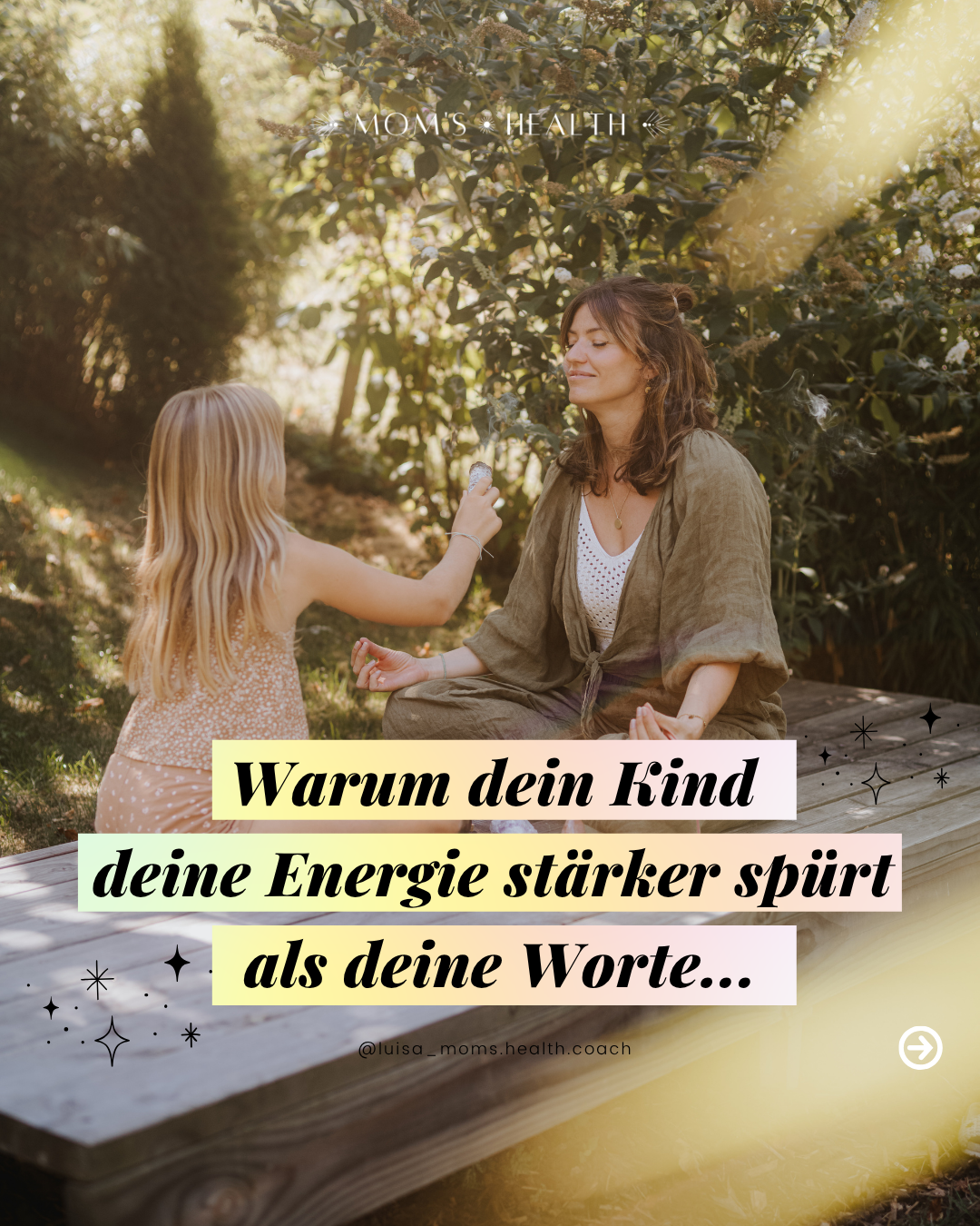 Mom's Health Facebook ad: Du atmest tief durch.