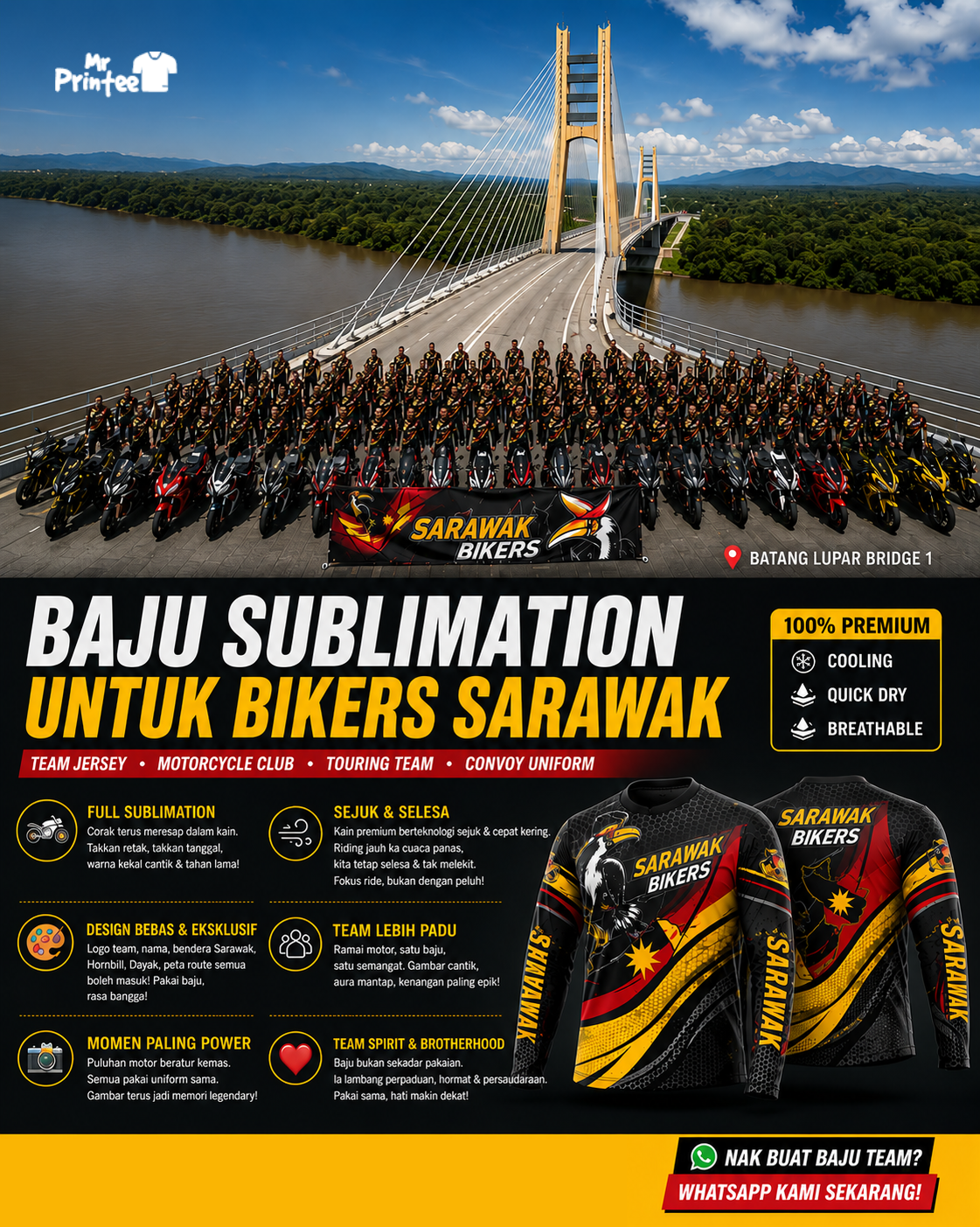 Mr.Printee Sarawak-  Custom Apparel Hub Facebook ad