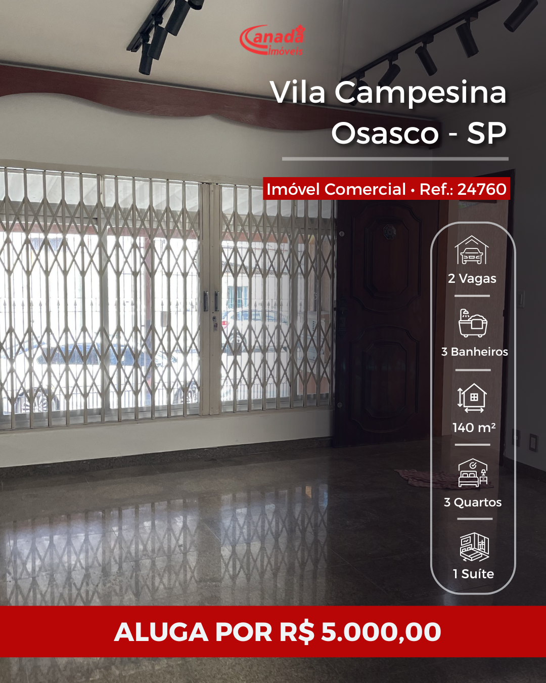 Canadá Imóveis Osasco Facebook ad: **O imóvel Comercial ideal para alugar e instalar…