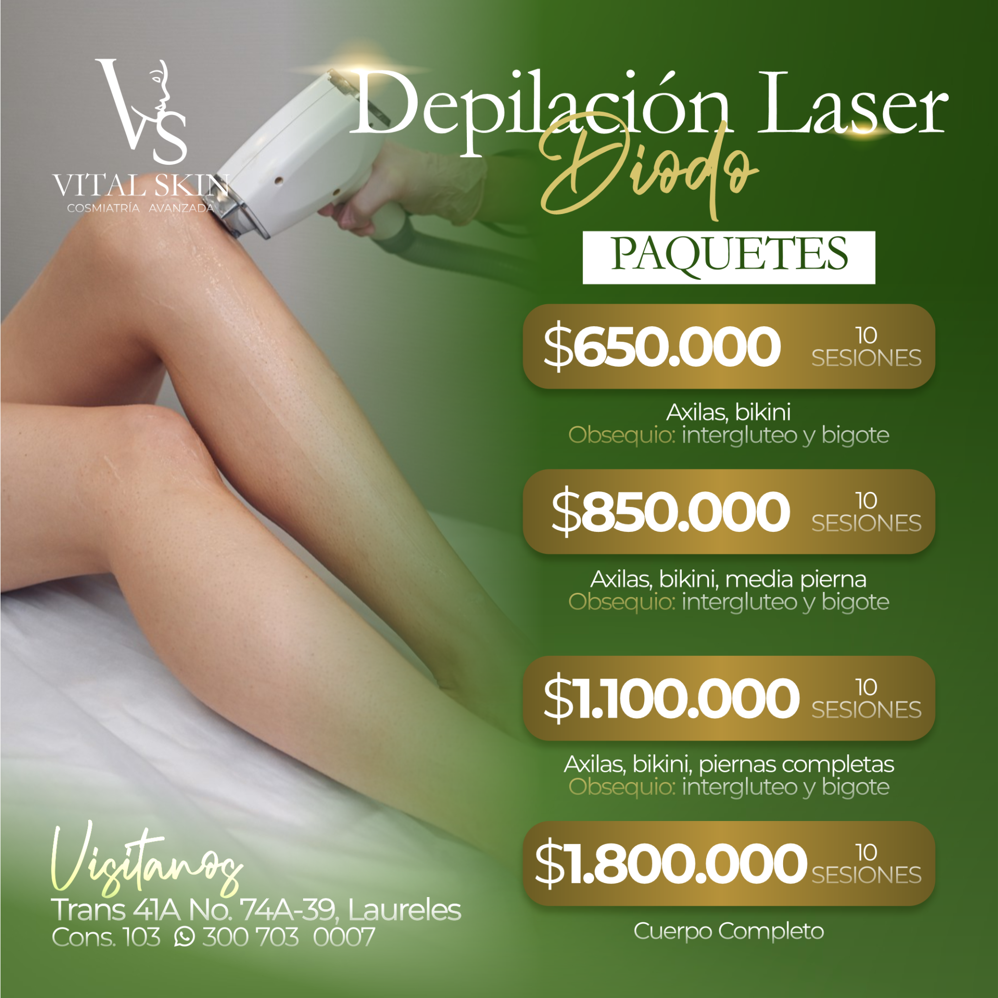 VITAL SKIN cosmiatria avanzada Facebook ad