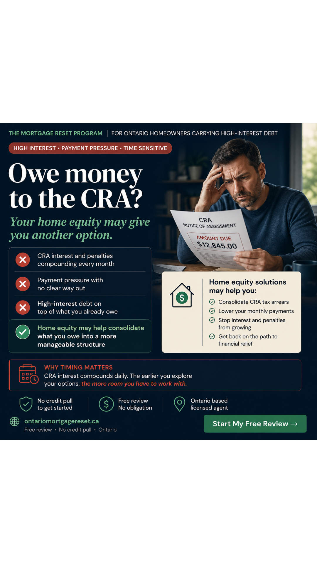 Ontario Mortgage Reset Facebook ad