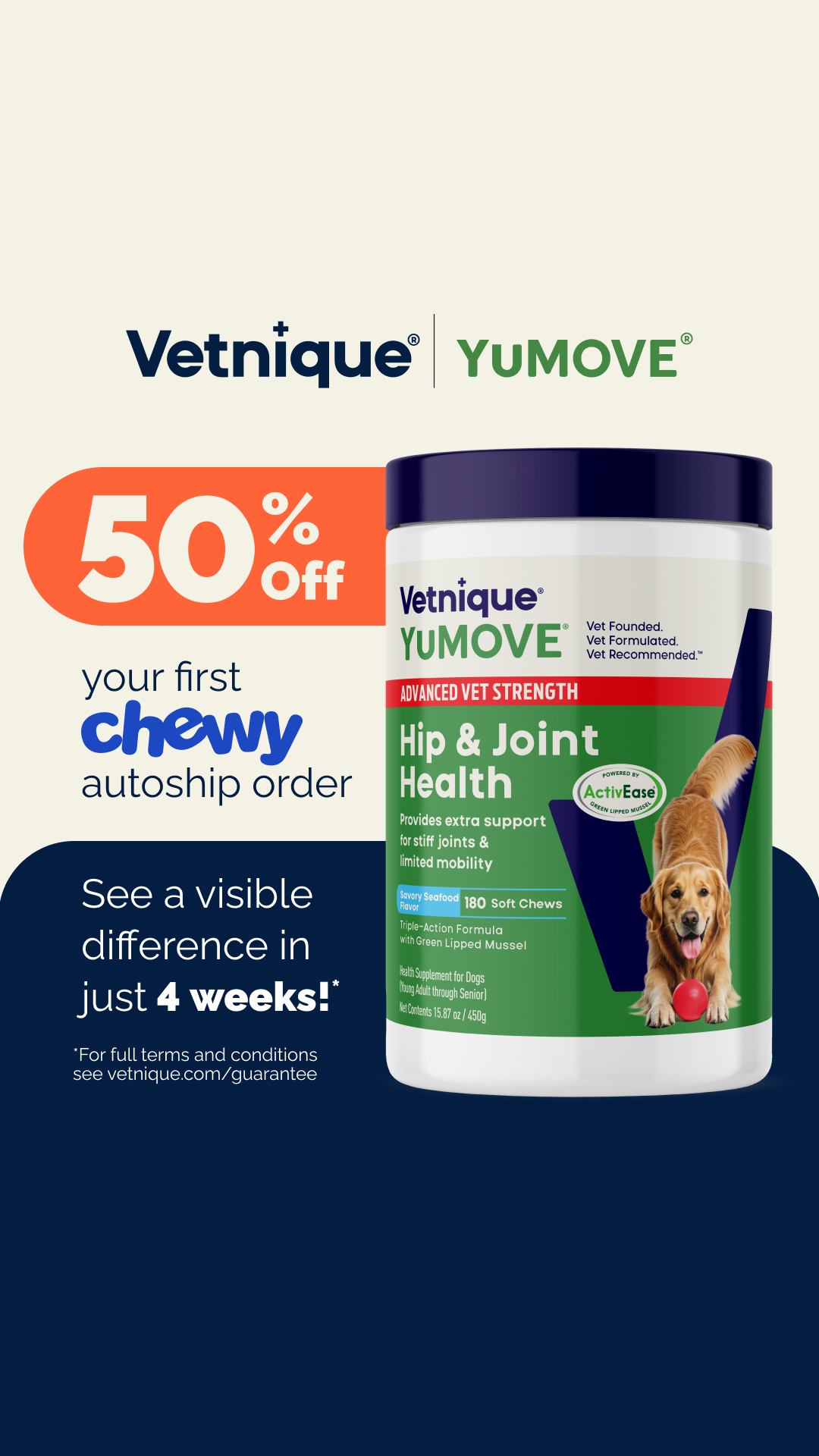 Chewy Facebook ad: Make Mobility a Daily Habit