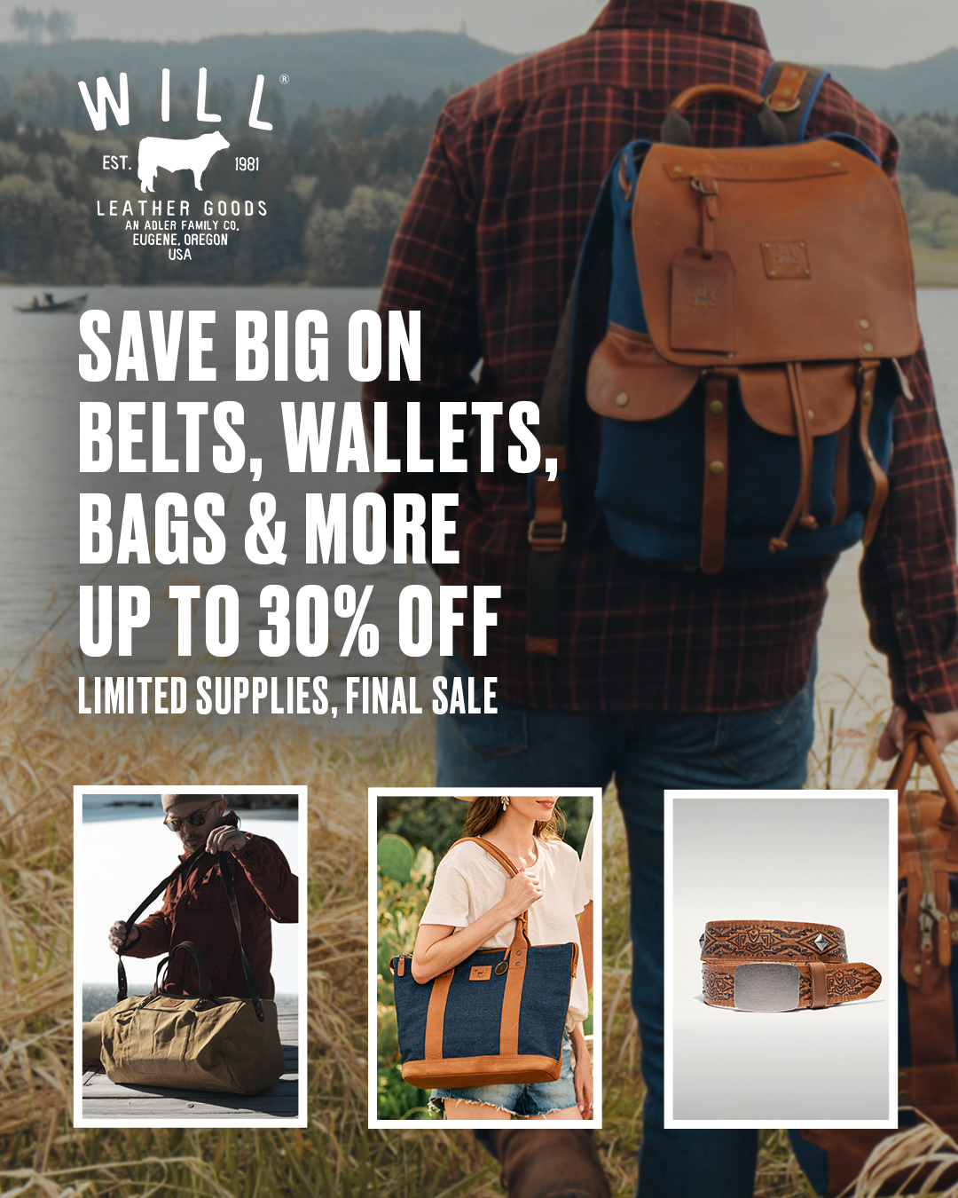 Will Leather Goods Facebook ad