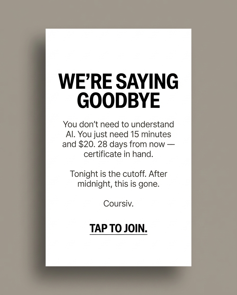 Coursiv Facebook ad