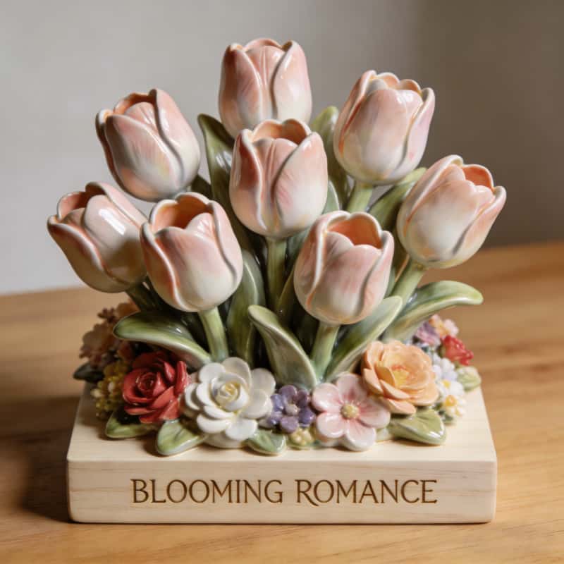 uoore.com Facebook ad: Personalized valentine's day tulip bouquet decoration