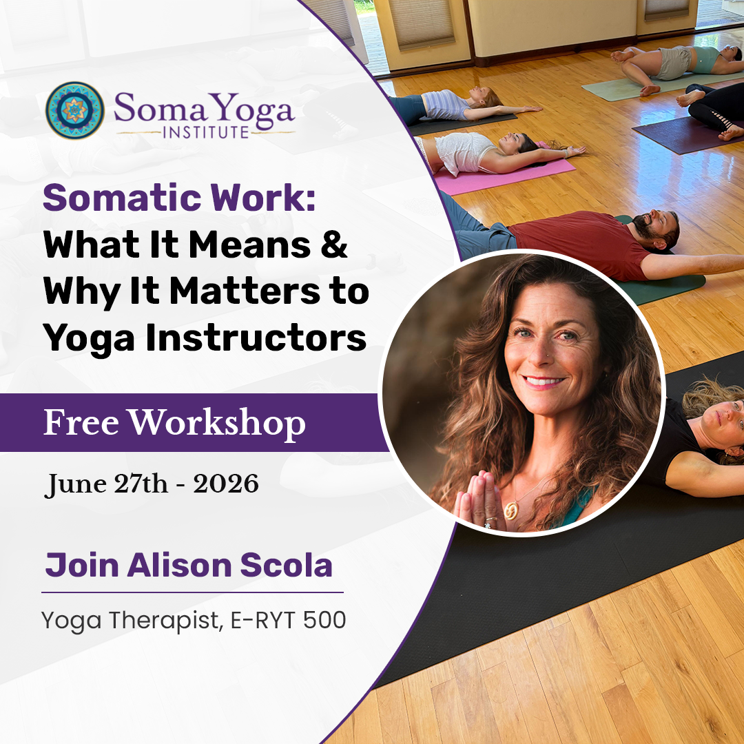 Soma Yoga Institute - Yoga Teacher Trainings Worldwide Facebook ad: Free Yoga Workshop: Somatics & Trauma