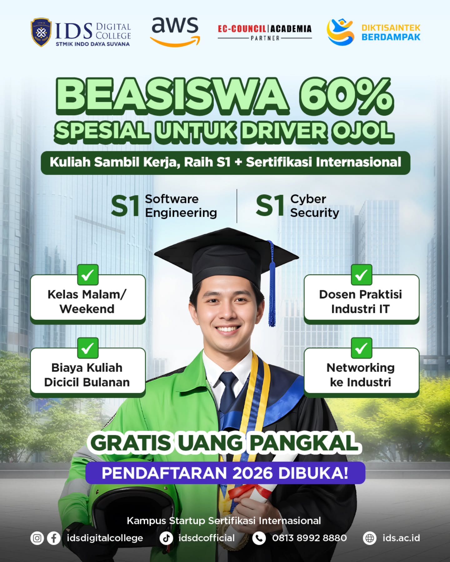 IDS Digital College Facebook ad: Pendaftaran Mahasiswa S1 - IDS Digital College