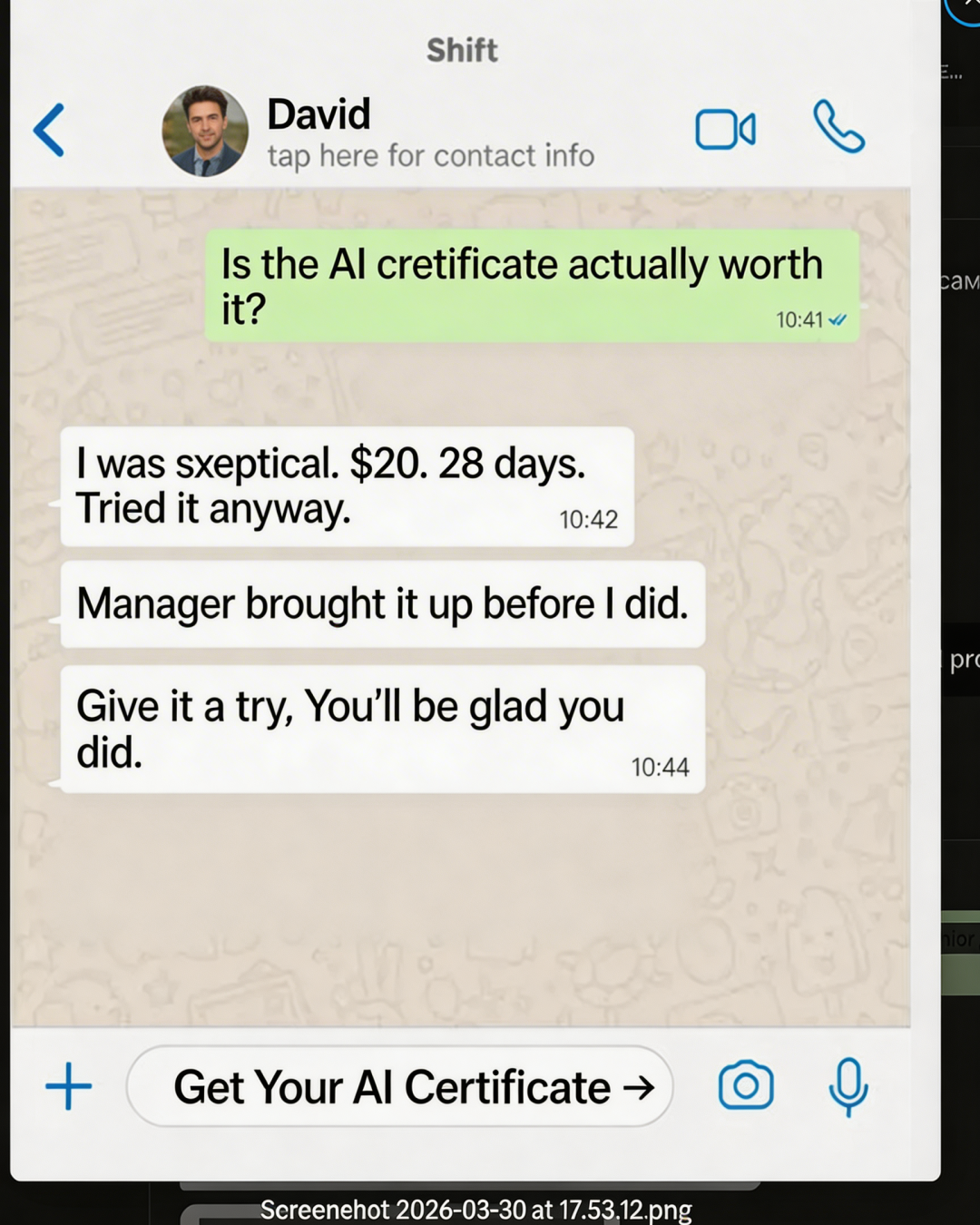 Coursiv Facebook ad