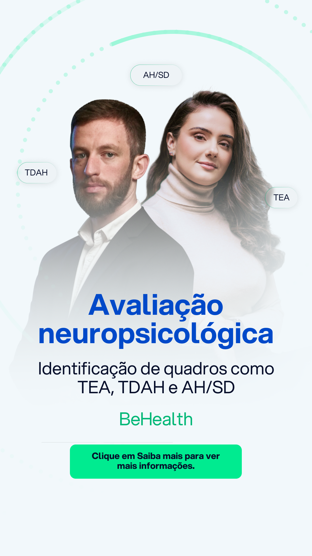 Clínica BeHealth Facebook ad from Mar 9, 2026