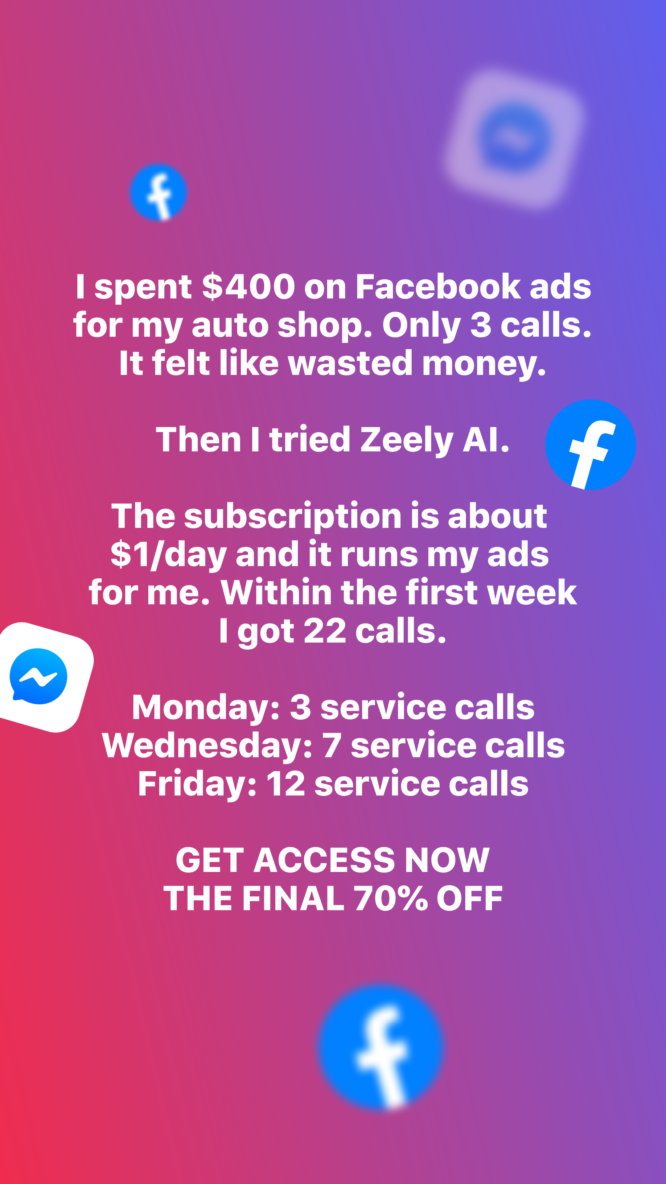 Zeely Facebook ad