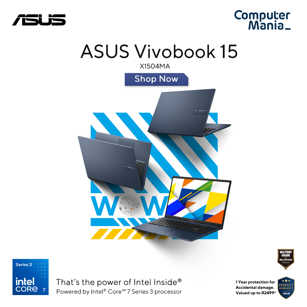 Computer Mania Facebook ad: Upgrade To ASUS Vivobook 15 Core 7