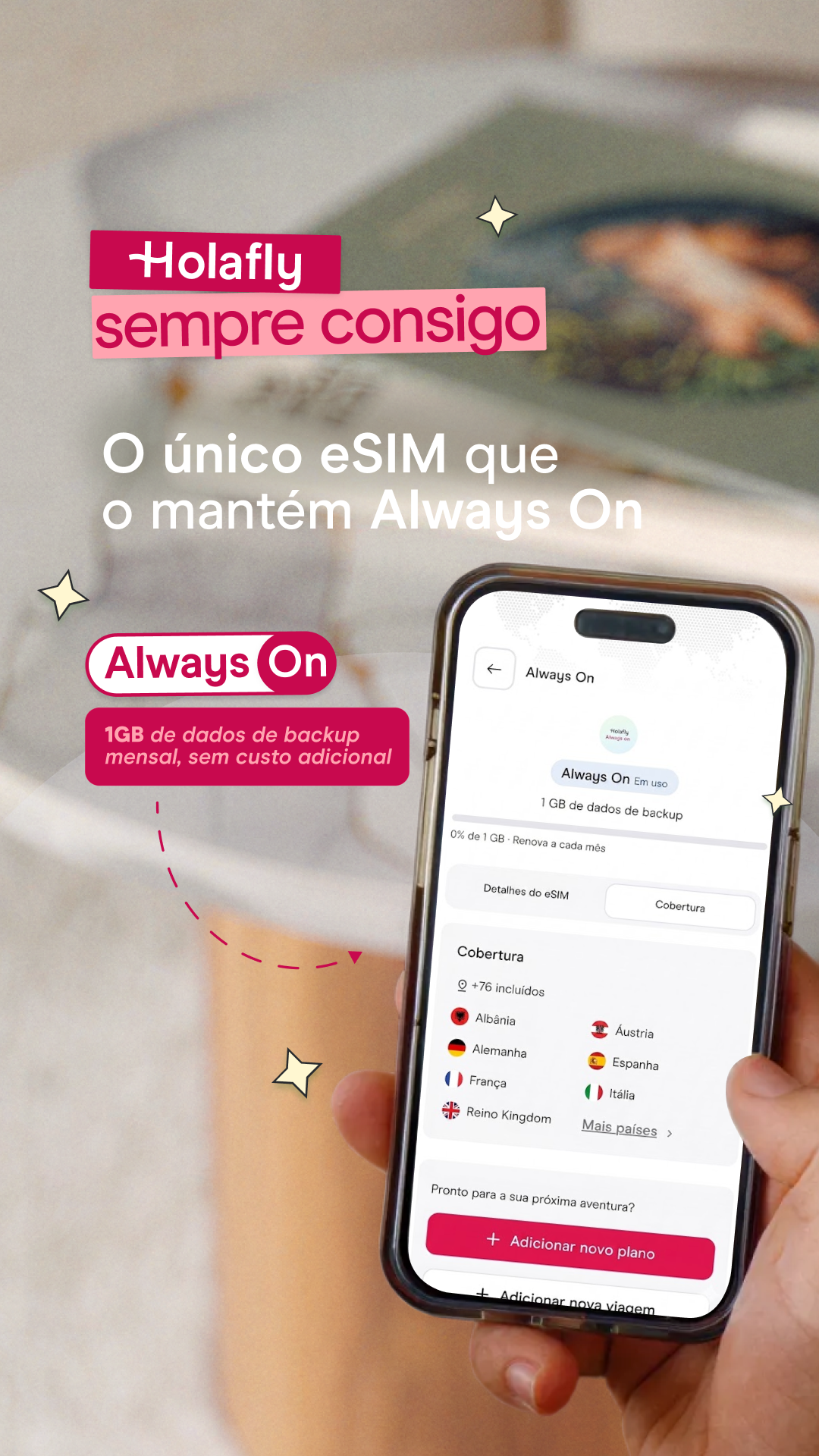 Holafly Portuguese Facebook ad