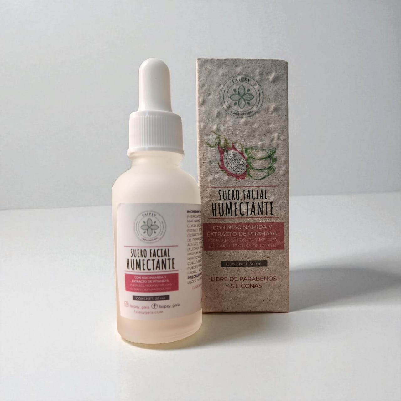 Faipsy Gaia Facebook ad: Sueros Faciales Naturales