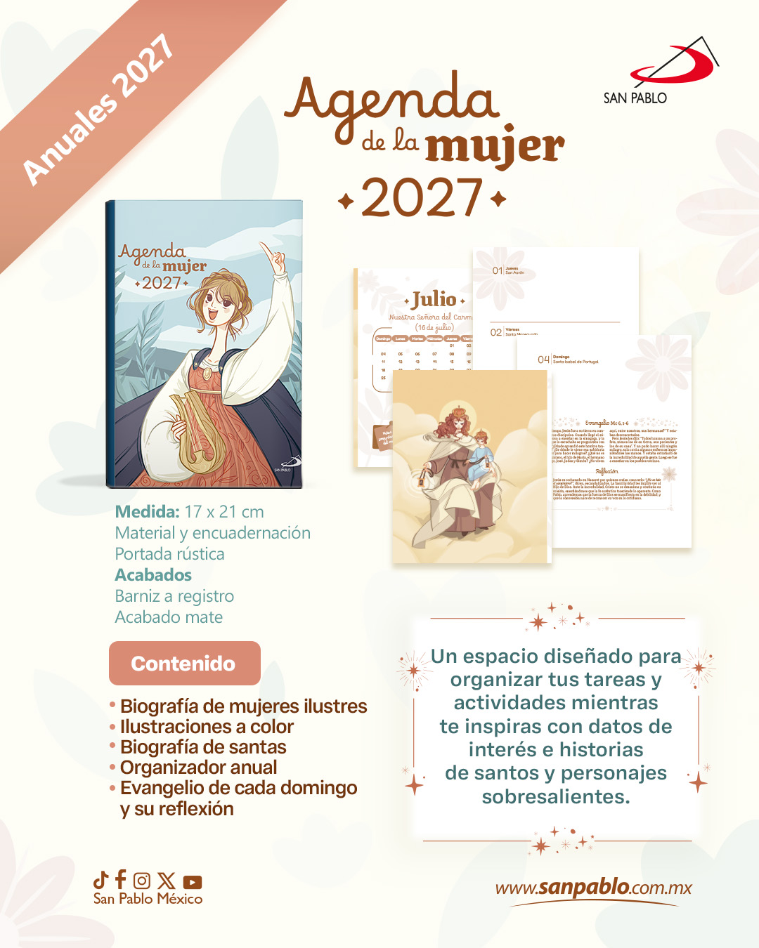 San Pablo México Facebook ad: ¡Vuelve la Agenda de la Mujer 2027!