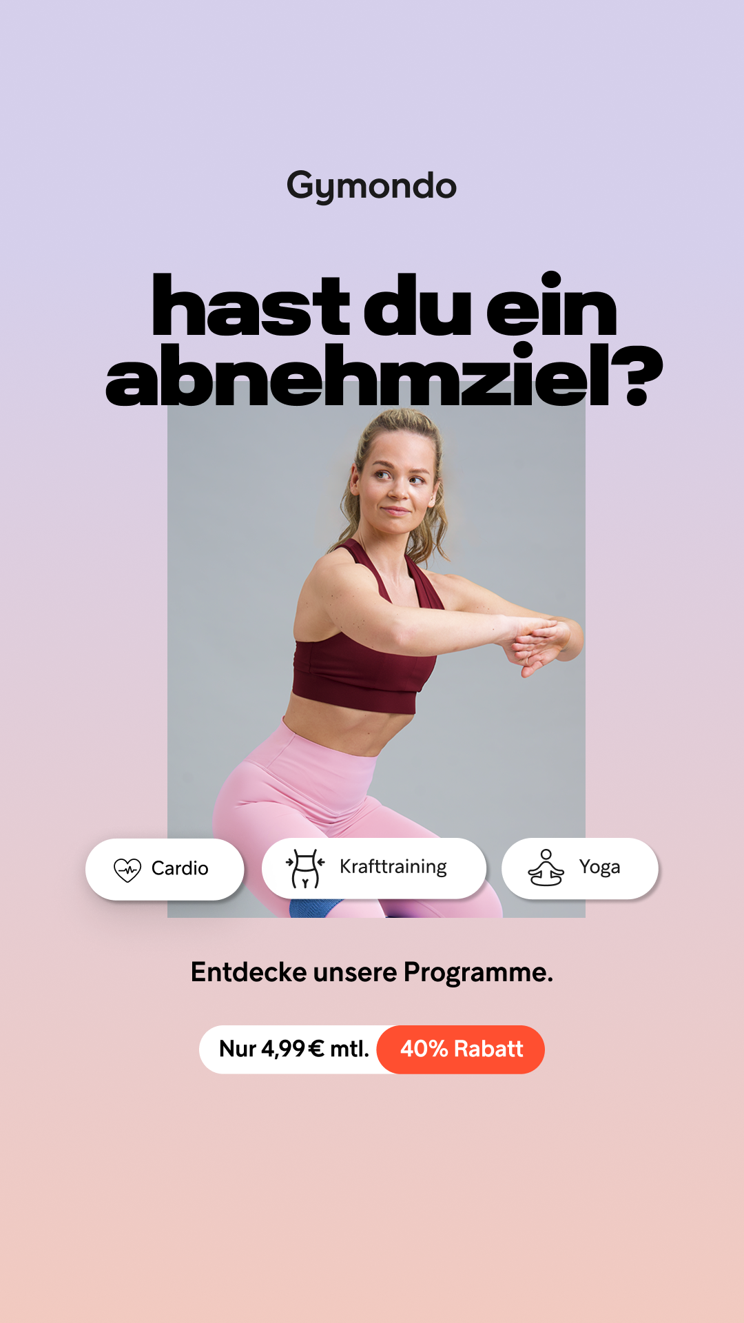 Gymondo Facebook ad