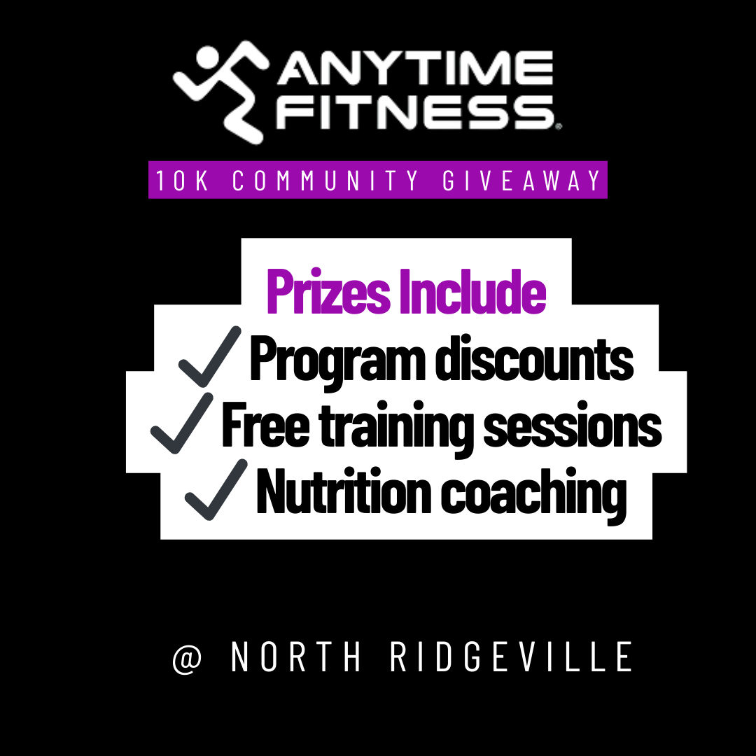 Anytime Fitness North Ridgeville Facebook ad: ๐๐ฎ๐ซ๐ง ๐
๐๐ญ & ๐๐๐ ๐๐๐!