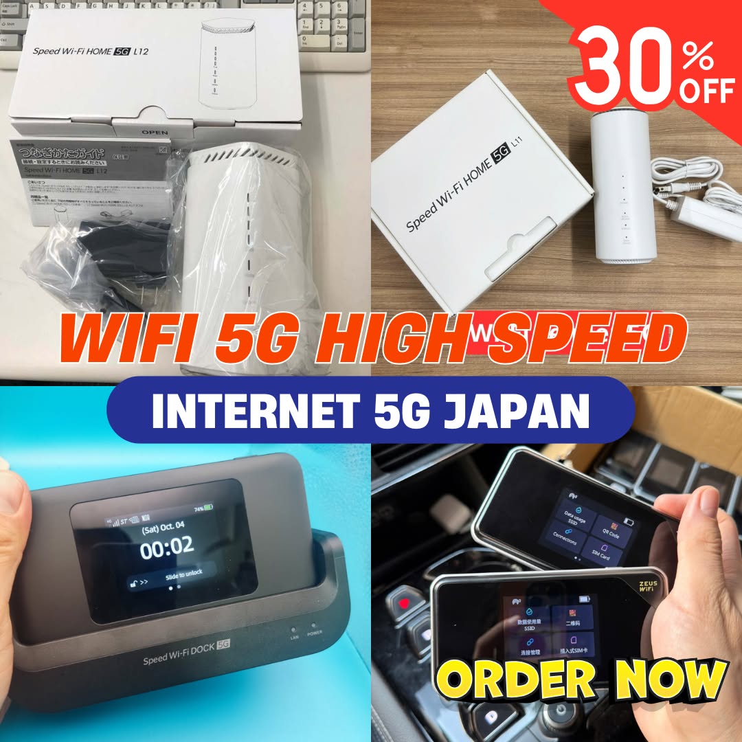 5G Internet in Japan - For Students & Workers Facebook ad: 5G HIGH SPEED IN JAPAN