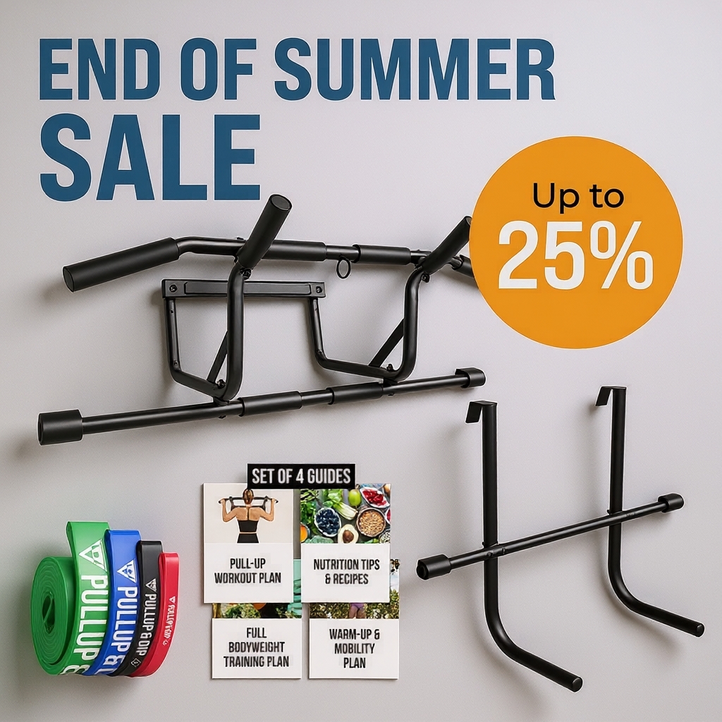 Pullup & Dip Facebook ad: Get fit, build strength and muscle