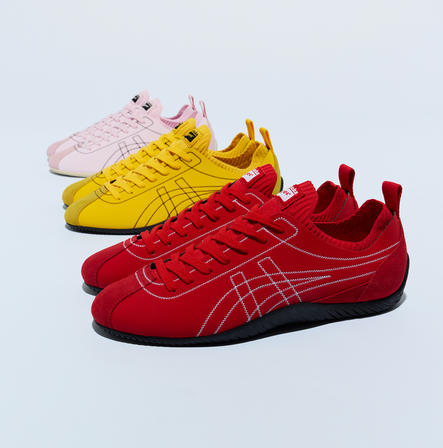 Onitsuka Tiger Facebook ad: A shoe with a unique design integrating shoes…