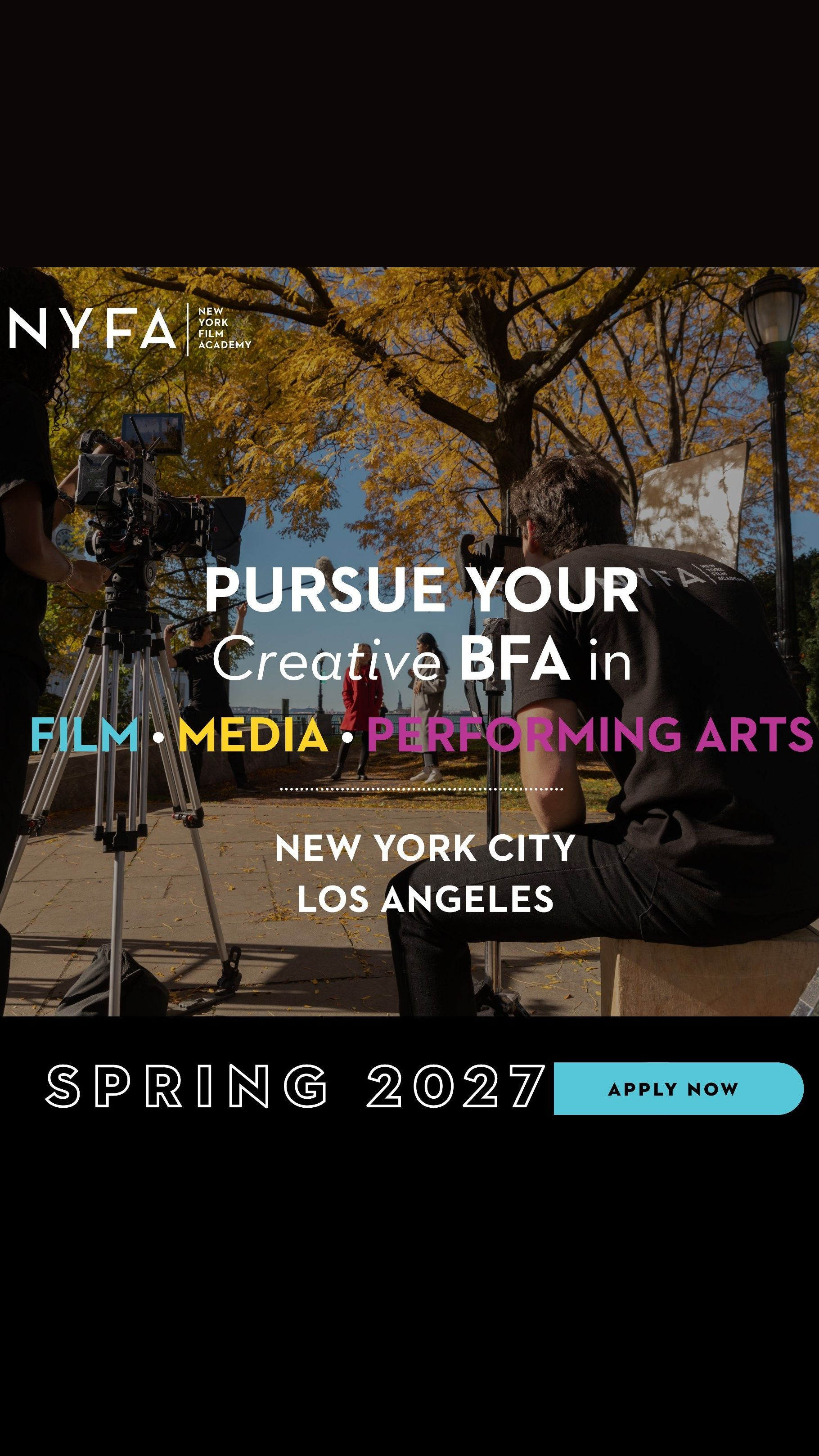 New York Film Academy Facebook ad